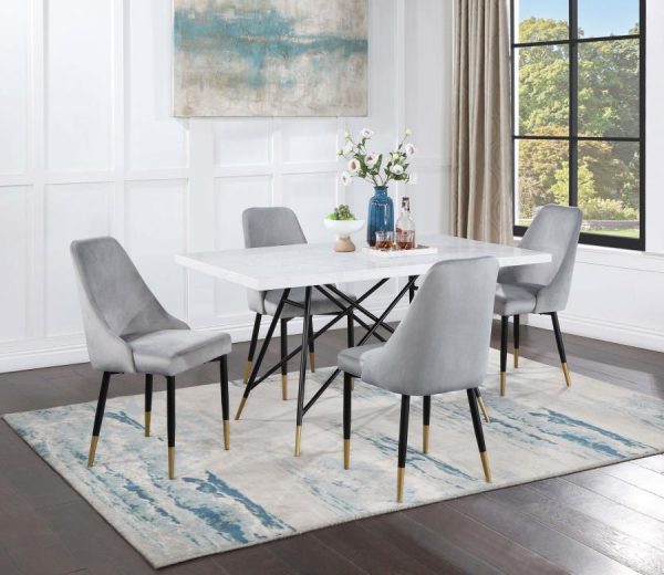 Gabrielle Grey 5 Pc Dining Set Cheap