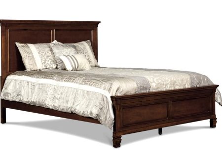 TAMARACK 6 6-6 0 EK HEADBOARD, FOOTBOARD & SLATS- BRN CHERRY Online