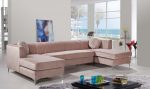 Graham Velvet 3pc. Sectional Sale