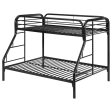 Morgan Black Twin   Full Bunk Bed Discount