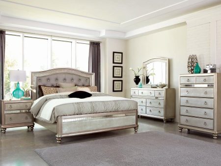 Bling Game Silver Eastern King Bed 5 Pc Set Online