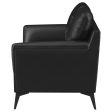 Moira Black Loveseat Fashion