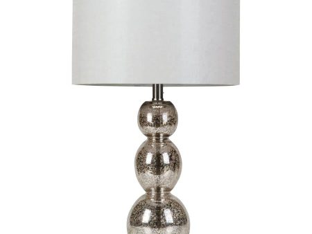 Mineta Silver Table Lamp For Sale