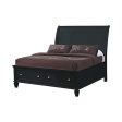 Sandy Beach Black Eastern King Storage Bed Online