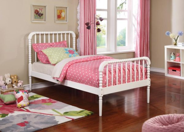 Jones White Twin Bed Discount