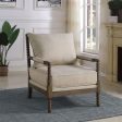 Blanchett Beige Accent Chair Online now