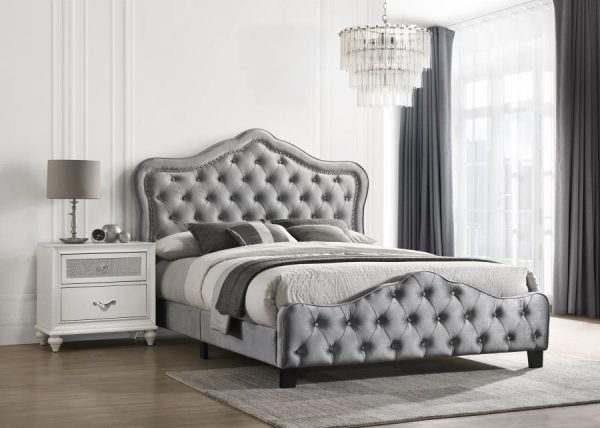 Bella Grey Eastern King Bed Online