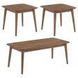 Radley Brown 3 Pc Coffee Table Set For Cheap