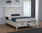 Franco Ivory Eastern King Storage Bed on Sale