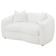 Isabella White Loveseat Online now