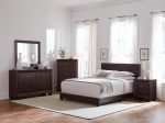 Dorian Brown Eastern King Bed 4 Pc Set Online Hot Sale