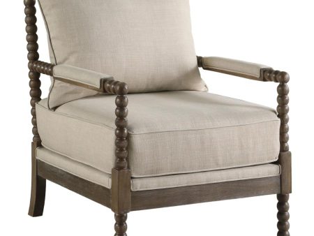 Blanchett Beige Accent Chair Online now