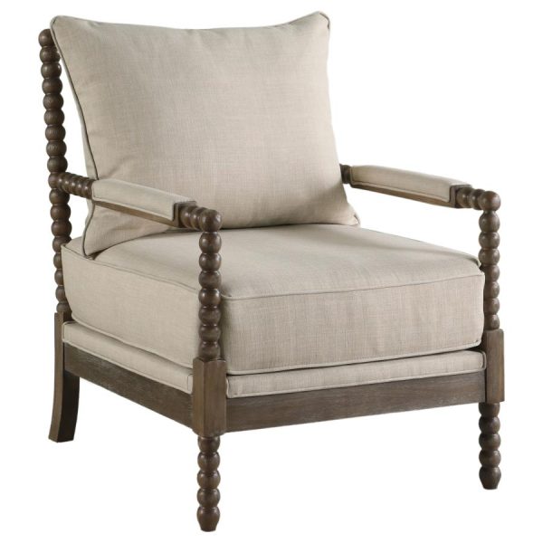 Blanchett Beige Accent Chair Online now