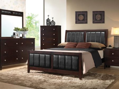 Carlton Brown Full Bed 5 Pc Set Fashion