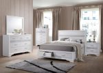 Miranda White Eastern King Storage Bed Cheap