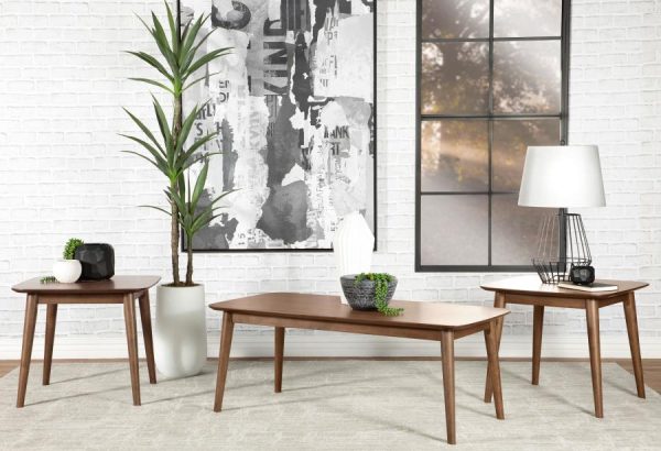 Radley Brown 3 Pc Coffee Table Set For Cheap