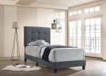 Mapes Grey Twin Bed Hot on Sale