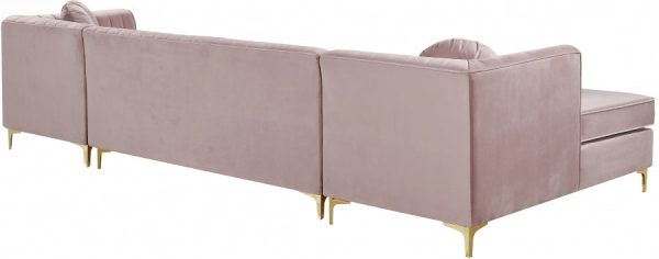 Graham Velvet 3pc. Sectional Sale