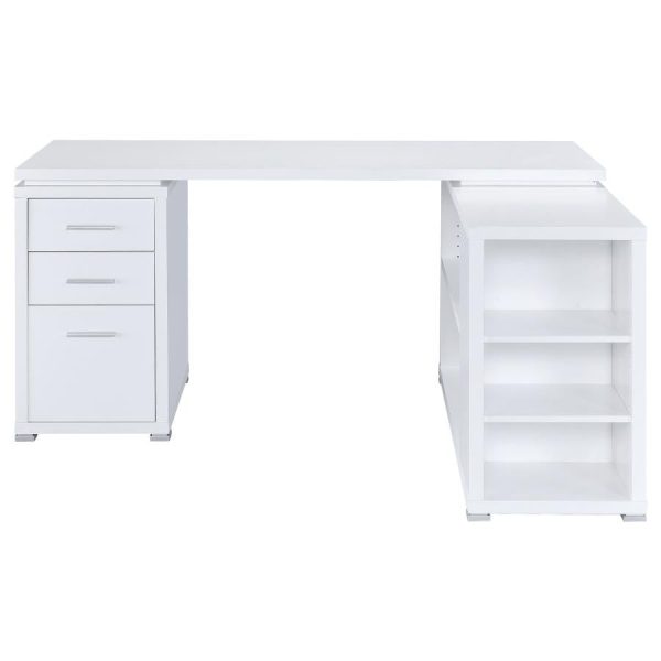 Yvette White L-shape Desk Online Hot Sale