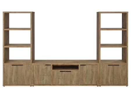 Tabby Brown 3 Pc Entertainment Center Hot on Sale