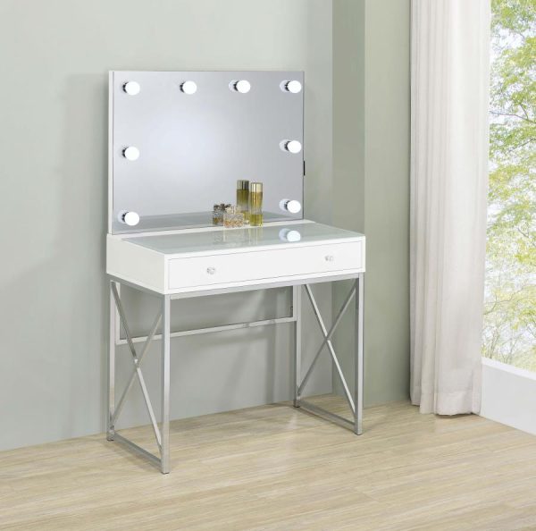 Eliza White Vanity Set Supply