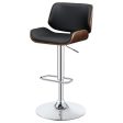 Folsom Black Adjustable Bar Stool Supply