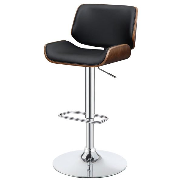 Folsom Black Adjustable Bar Stool Supply