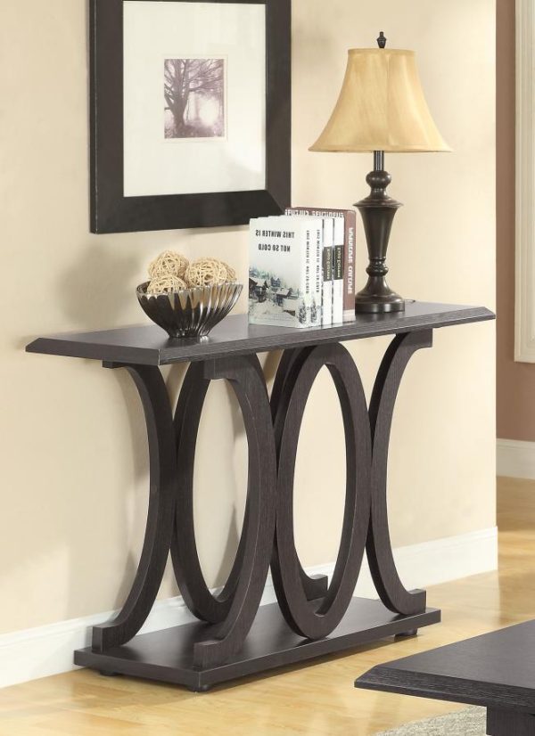 Shelly Brown Sofa Table For Cheap