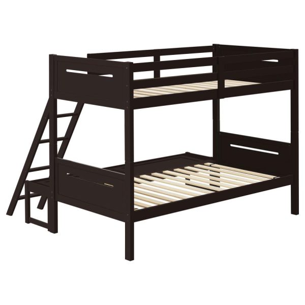 Littleton Brown Twin   Full Bunk Bed For Sale