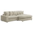 Blaine Beige Sectional Discount