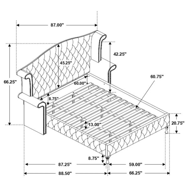 Deanna Black Queen Bed Sale