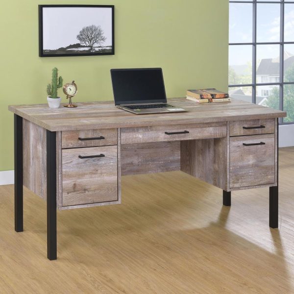 Samson Brown Computer Desk For Cheap