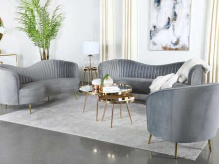 Sophia Grey 3 Pc Sofa Set Online Sale