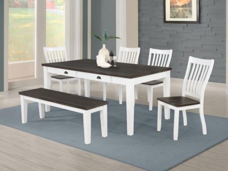 Kingman White 6 Pc Dining Set For Sale