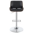 Folsom Black Adjustable Bar Stool Supply