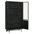 Santiago Black Tall Accent Cabinet For Discount