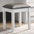 Felicity White Vanity Stool on Sale