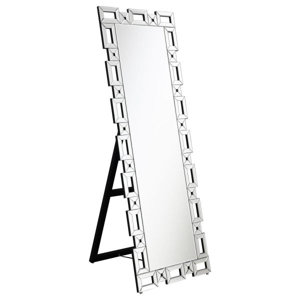 Tavin Silver Standing Mirror Supply