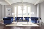 Bleker Blue 3 Pc Sofa Set on Sale