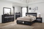 Miranda Black Queen Storage Bed Hot on Sale