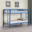 Morgan Blue Twin   Twin Bunk Bed Supply