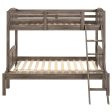 Flynn Brown Twin   Full Bunk Bed Cheap