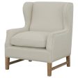 Fleur Beige Accent Chair For Discount