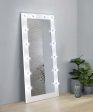 Zayan White Floor Mirror For Cheap