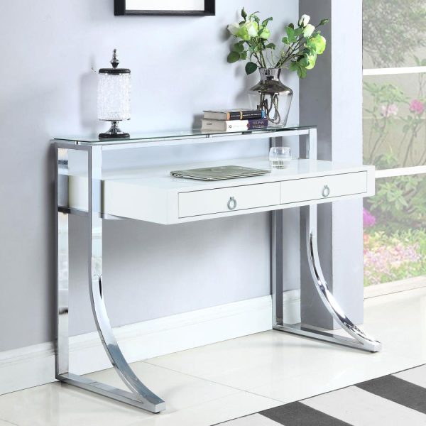 Gemma White Writing Desk For Discount