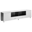 Burkett White 71  Tv Stand For Cheap