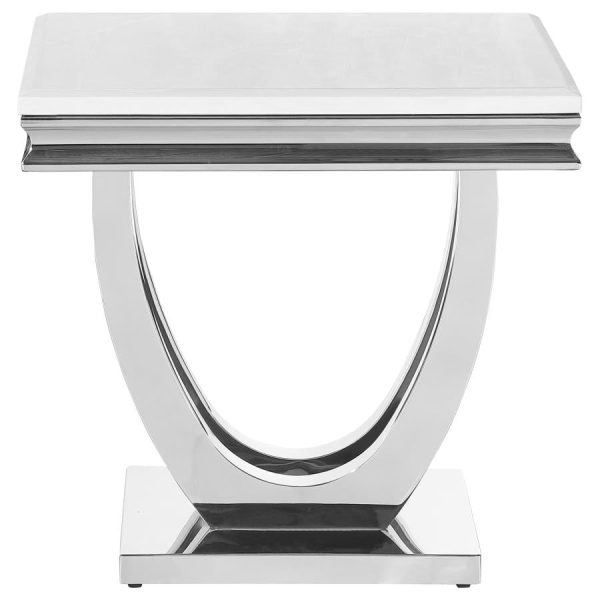 Kerwin White End Table For Sale