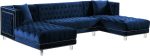 Moda Velvet 3pc. Sectional Cheap