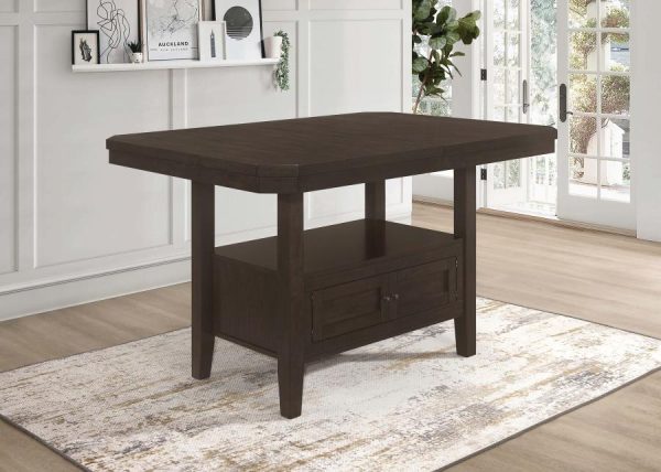 Prentiss Brown Counter Height Dining Table For Discount