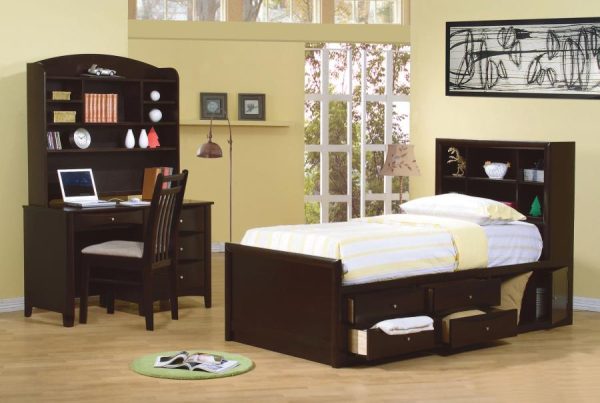 Phoenix Brown Full Storage Bed Sale